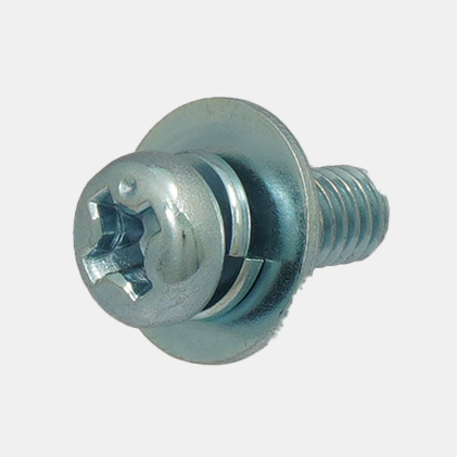 バネ座金平座金組込十字穴付ナベ小ネジM３×８