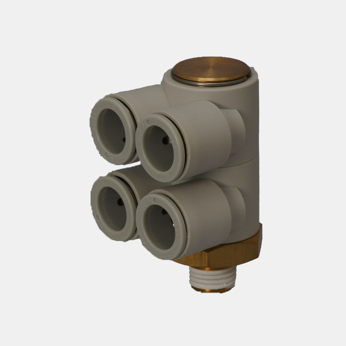 ワンタッチ管継手：ダブルブランチユニオン